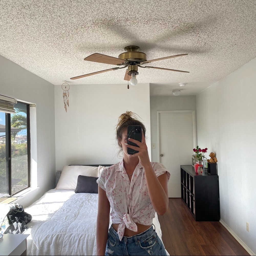 Floral Collared Top